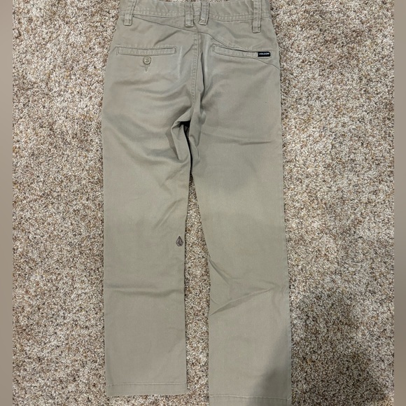 Volcom Boys Khaki Chino Pants size 23 waist - Picture 5 of 6